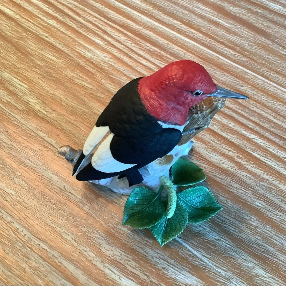 Red and Black Bird Figurine